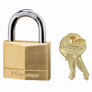 Masterlock Brass Padlock 30mm 130D Murdock Builders Merchants