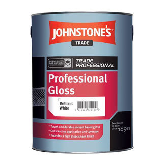 Johnstone's Trade Professional Gloss Paint Brilliant White Murdock Builders Merchants