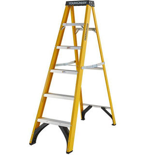 S400 Fibreglass Trade Stepladder 6 Tread