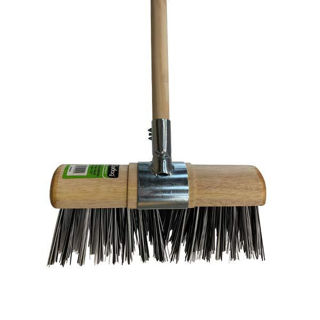 Gardag Black & White Nylon Yard Broom 13"