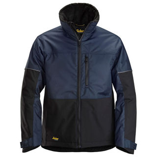 Snickers AW Winter Jacket Black-Navy Murdock Builders Merchants