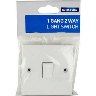 Picture of Status 1 Gang 2 Way Light Switch Carded