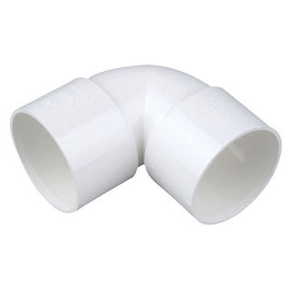 Wavin White Waste 40mm 90Deg Elbow Murdock Builders Merchants