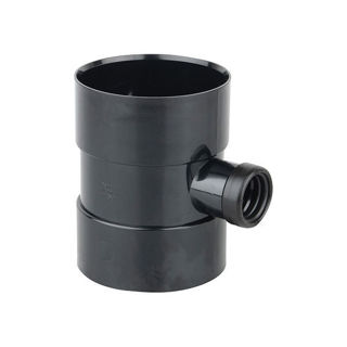 Wavin Soil DSW Bossed Pipe 110mm x 40mm Black Murdock Builders Merchants