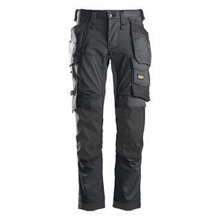 Picture of Snickers AllRoundWork Stretch Holster Pocket Trousers Grey/Black