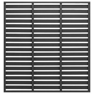Slatted Fence Panel Ebony 6 x 6ft Murdock Builders Merchants