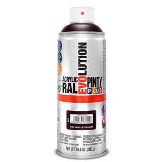 Pinty Plus Evolution Aerosol Jet Black 400ml Murdock Builders Merchants