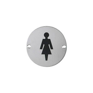 Stainless Steel Sign Circular Female Murdock Builders Merchants