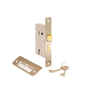 BWH 2 Lever Mortice Lock Black 63mm Murdock Builders Merchants