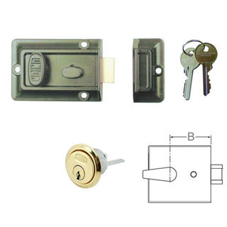 Union Contract Night Latch Brass Cylinder Murdock Builders Merchants