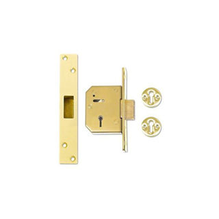 Brass Mortice Deadlock 2.5" Murdock Builders Merchants