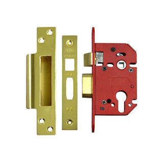 Strongbolt 5 Lever Deadlock Brass Murdock Builders Merchants