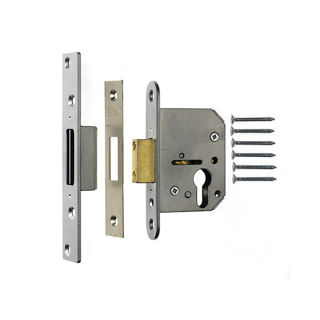 Euro Viscount Deadlock Satin 2.5" Murdock Builders Merchants