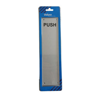 Sonnato Aluminium Engraved Push Finger Plate 300 x 75mm Murdock Builders Merchants