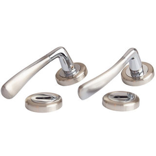 Sonnato Florence Levers On Rose Handles Satin Chrome Murdock Builders Merchants