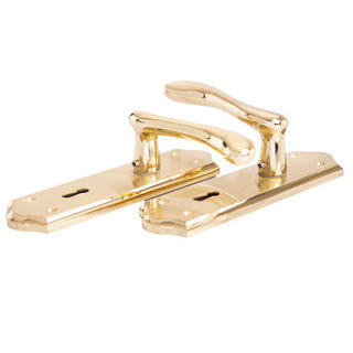 Sonnato Bari Lever On Plate Handles Brass Murdock Builders Merchants