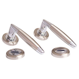 Sonnato Navona Lockset Satin Chrome Murdock Builders Merchants